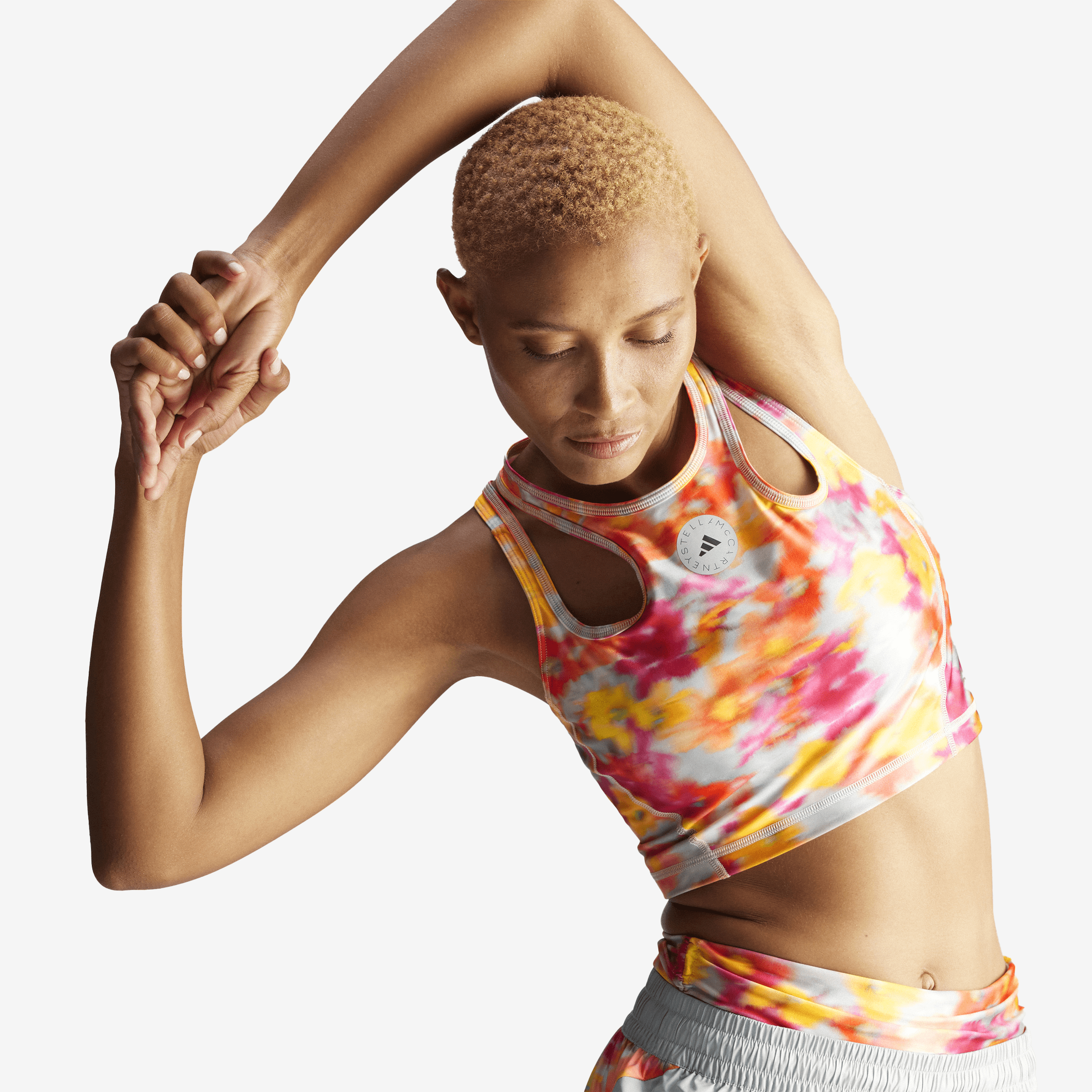 Women's adidas by Stella McCartney TruePurpose Printed Shine Crop